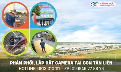 Lắp camera quan sát tại cụm công nghiệp Tân Liên Hải Phòng